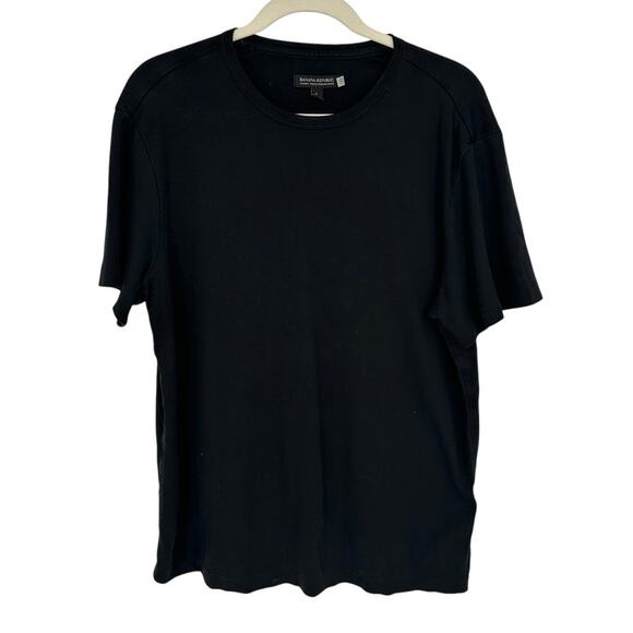 Banana Republic Tops - Banana Republic Black Crewneck Tee Short Sleeve Breathable Casual Stretch L